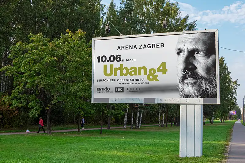 Urban&4 billboard